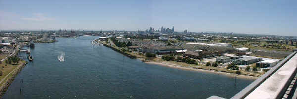 Melbourne view from the Westgate brifge...